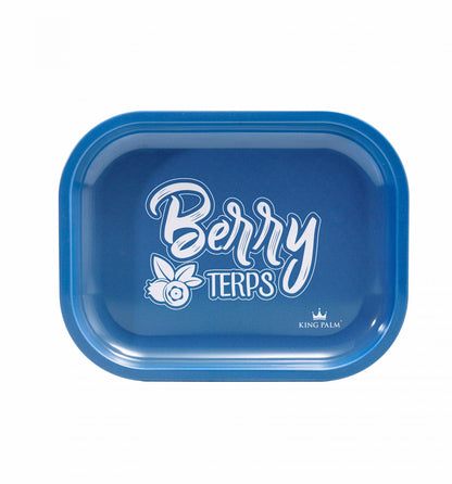 Metal Rolling Tray - Berry Terps - Small (7 x 5.5 Inch)