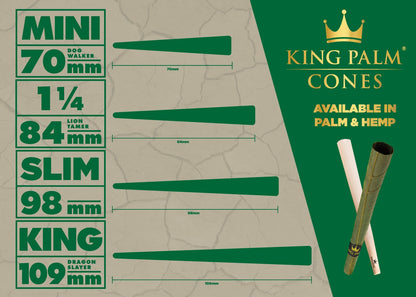 King Size (109mm) | 25 Pack | Palm Cones