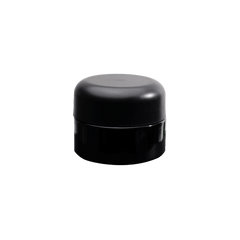 Glossy Black Glass Concentrate Containers