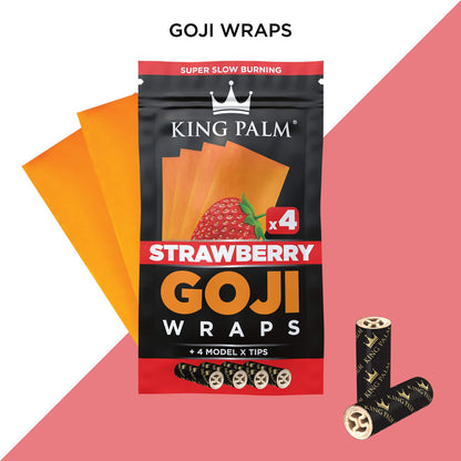 4 Goji Wraps w/ Model X Tips - Strawberry