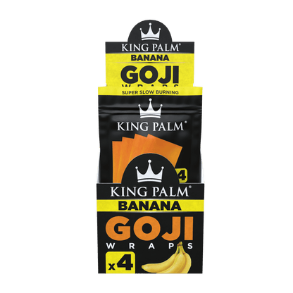 4 Goji Wraps w/ Model X Tips - Banana - Display Box - 15 Units Per Display