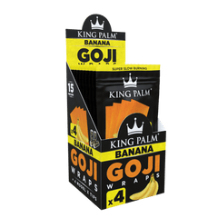 4 Goji Wraps w/ Model X Tips - Banana - Display Box - 15 Units Per Display