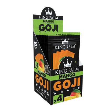 4 Goji Wraps w/ Model X Tips - Mango - Display Box - 15 Units Per Display