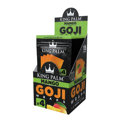 4 Goji Wraps w/ Model X Tips - Mango - Display Box - 15 Units Per Display