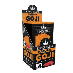 4 Goji Wraps w/ Model X Tips - Natural - Display Box - 15 Units Per Display