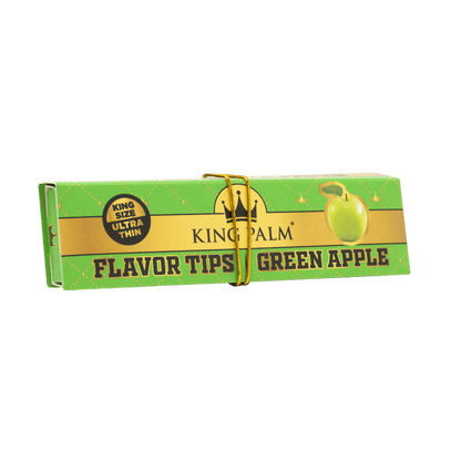 Flavor Booklets w/ Flavor Tips - King Size - Green Apple - Display Box - 24 Units Per Display