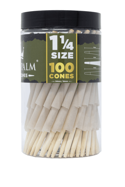 Bulk Pre-Rolled Cones – 1 1/4th Size - 100 ct - Tube