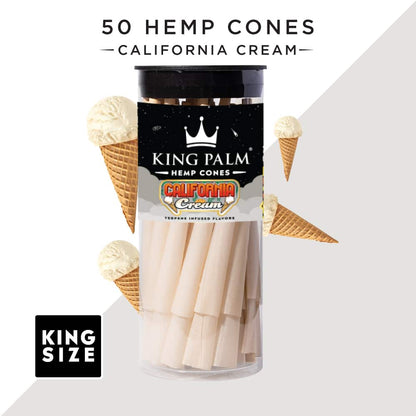 California Cream | 25 &amp; 50 Pack | King Size Hemp Cones