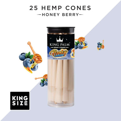 Honey Berry | 25 &amp; 50 Pack | King Size Hemp Cones