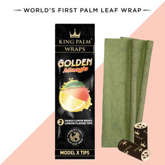 2 Palm Wraps w/ Model X Tips - Golden Mango