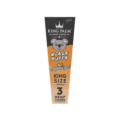 3 Hemp Cones - King Size - Apricot