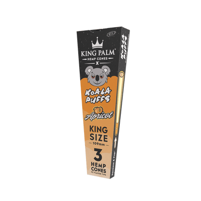 3 Hemp Cones - King Size - Apricot