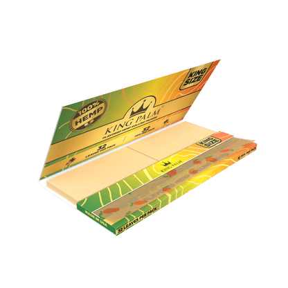 Flavored Hemp Rolling Papers - King Size - Display Box - 22 Booklets Per Display