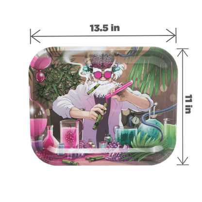 The Mad Scientist Large Metal Rolling Tray