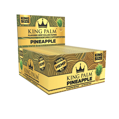 Flavored Hemp Rolling Papers - King Size - Display Box - 22 Booklets Per Display