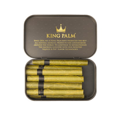 Metal Tin Box - King - (12 Mini Rolls Inside)