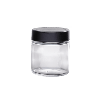 Glass Jar - Black Lid