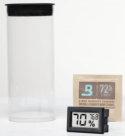 Airtight Container & Digital Humidity Meter