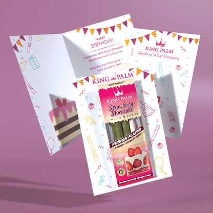 Greeting Card with 2 Flavored Roll Pouch