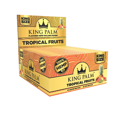 Flavored Hemp Rolling Papers - King Size - Display Box - 22 Booklets Per Display