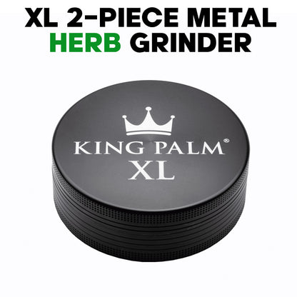 xl 2 piece metal dry herb grinder