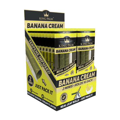 2 Mini Rolls - Banana Cream - Display Box - 20 Units Per Display