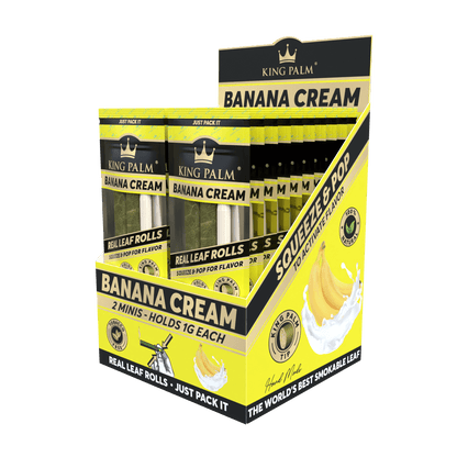 2 Mini Rolls - Banana Cream - Display Box - 20 Units Per Display