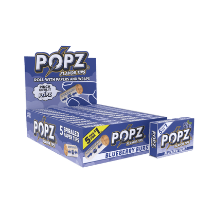 Popz Spiral Paper Tips Display | 3 Flavors Available