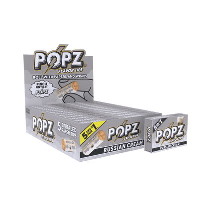 Popz Spiral Paper Tips Display | 3 Flavors Available