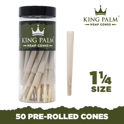 Bulk Pre-Rolled Cones – 1 1/4th Size - 50 ct - Tube