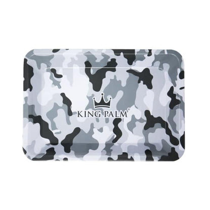 Metal Rolling Tray - Snow Camo - Small (7 x 5.5in)