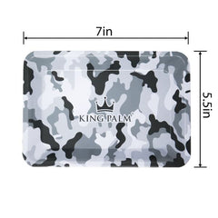 Metal Rolling Tray - Snow Camo - Small (7 x 5.5in)